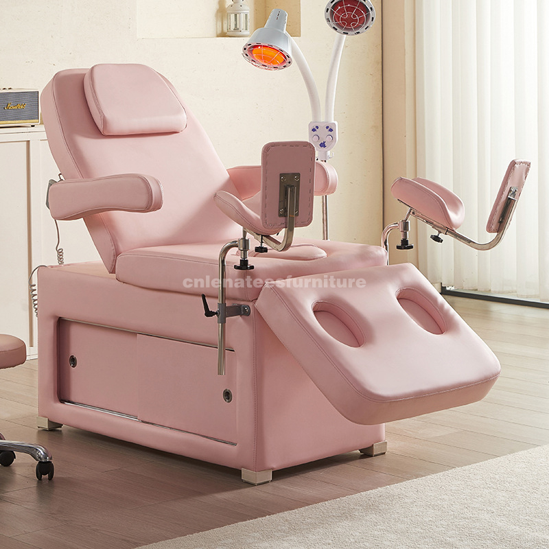 E040 Heated system thermal electric gynecology bed chair for clinic